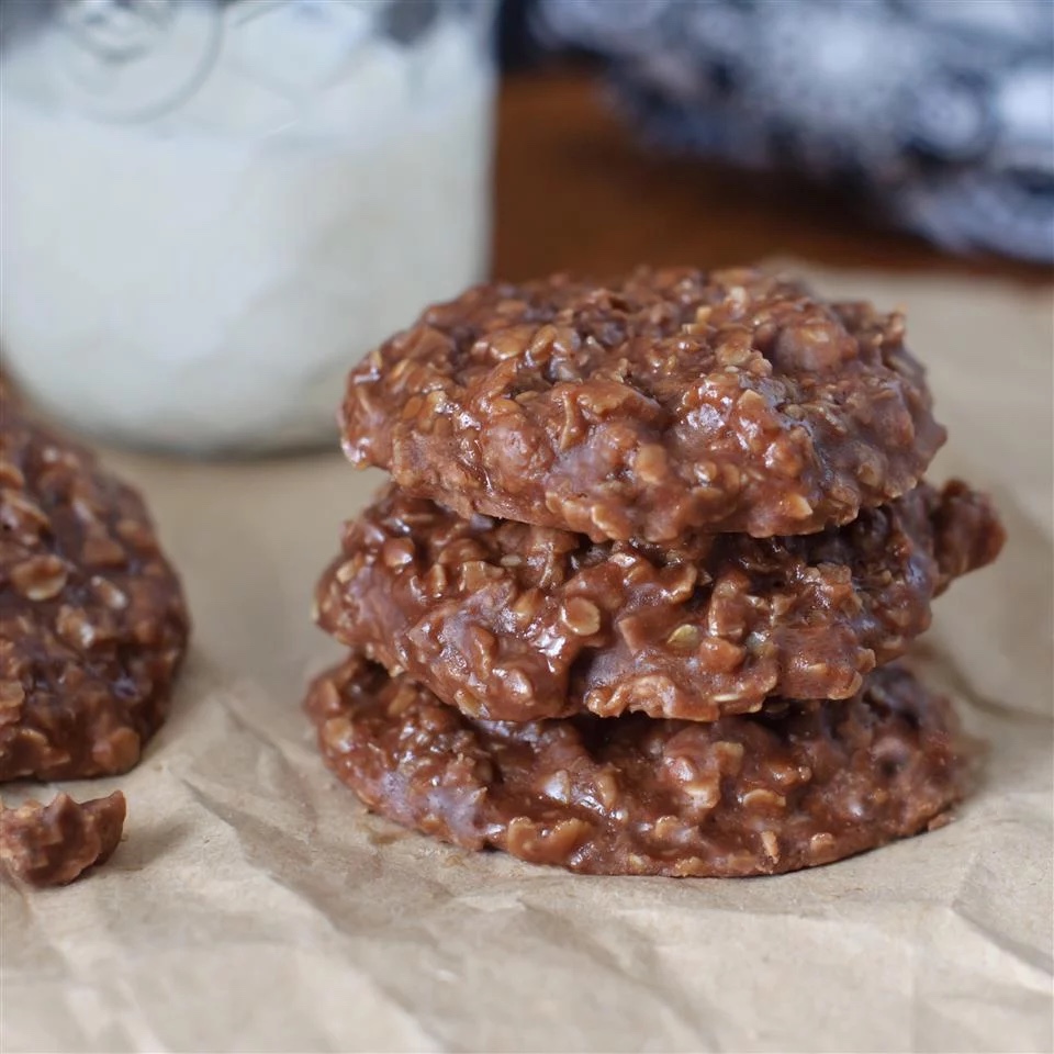 No Bake Peanut Butter Cocoa Cookies