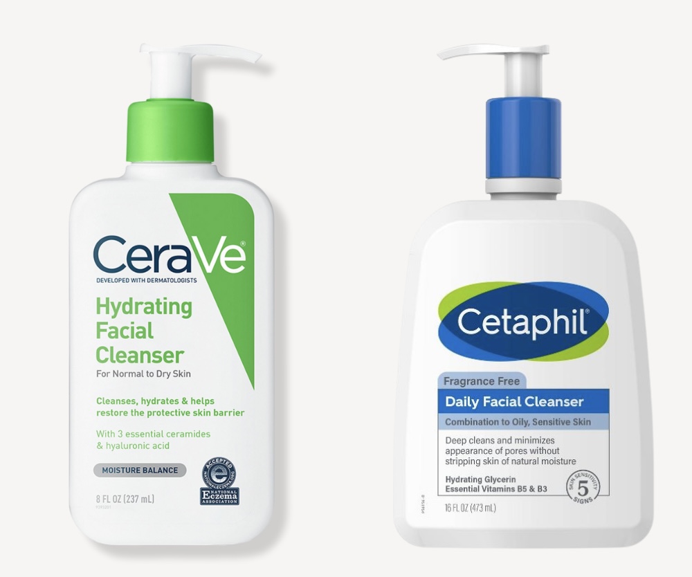 CeraVe vs Cetaphil Facial Cleanser