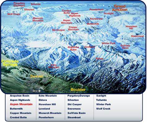 Map Of Ski Towns In Colorado - Best Ski Towns In Colorado