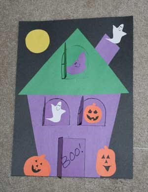haunted house college arts and craft for toddlers