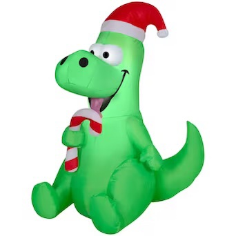 Dinosaur Christmas Inflatable