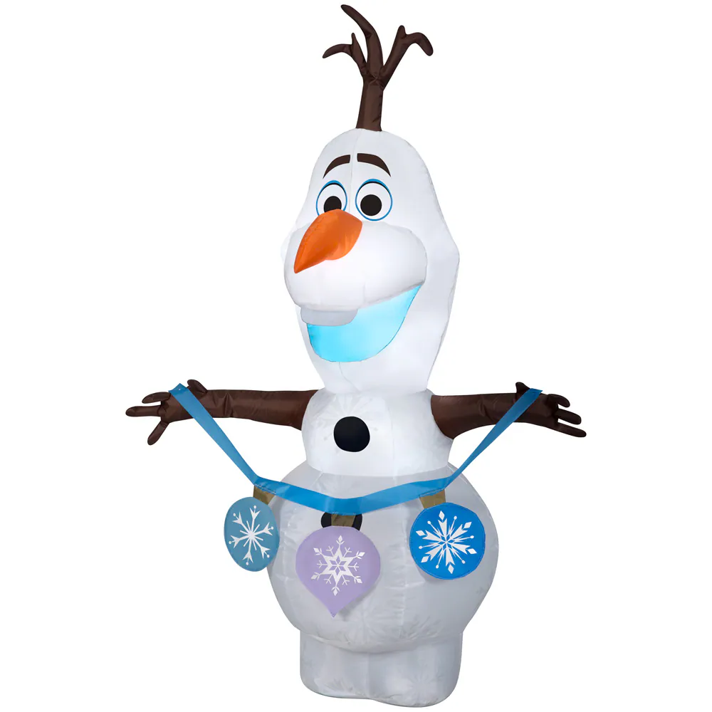 Lighted Olaf Christmas Inflatable | Christmas Decorations at Lowes