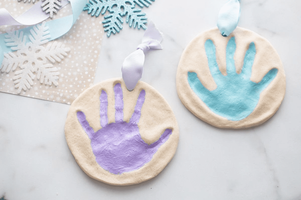 salt dough handprint crafts