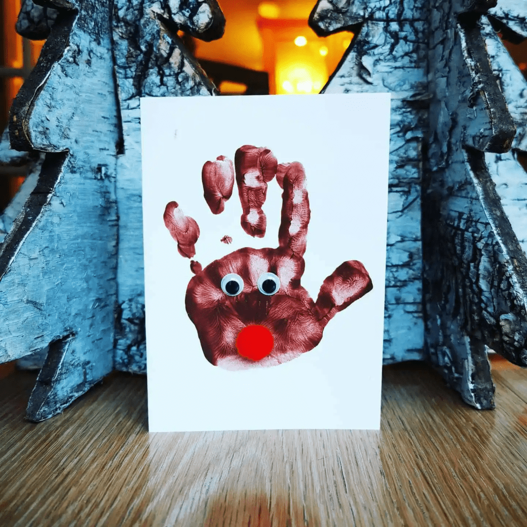 craft ideas with a red nose for christmas