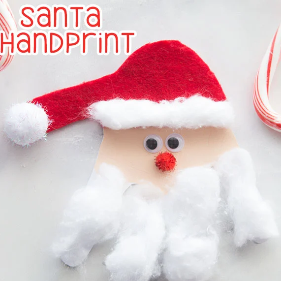 santa handprint 