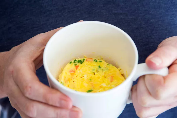 microwave mug omelette breakfast idea for toddlers