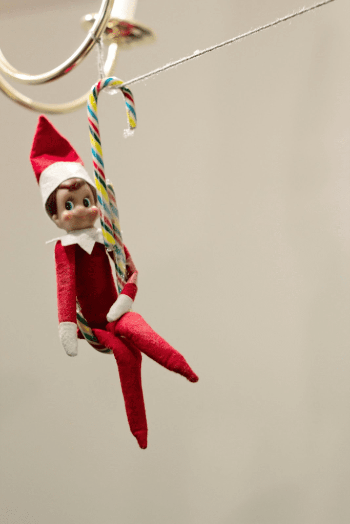 Zip Line Adventure | Lazy Elf on the Shelf Ideas