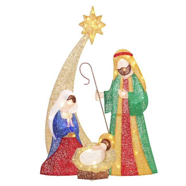 Holiday Living Holy Family Nativity Scene Christmas Decoration at Lowes