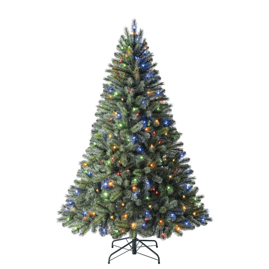 Pine Pre-lit Artificial Christmas Tree with LED Lights