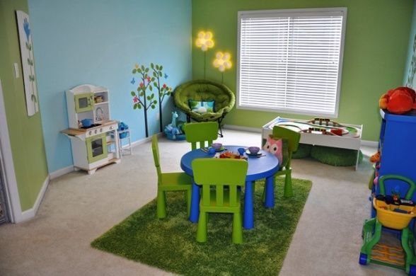 nature inspired playroom idea