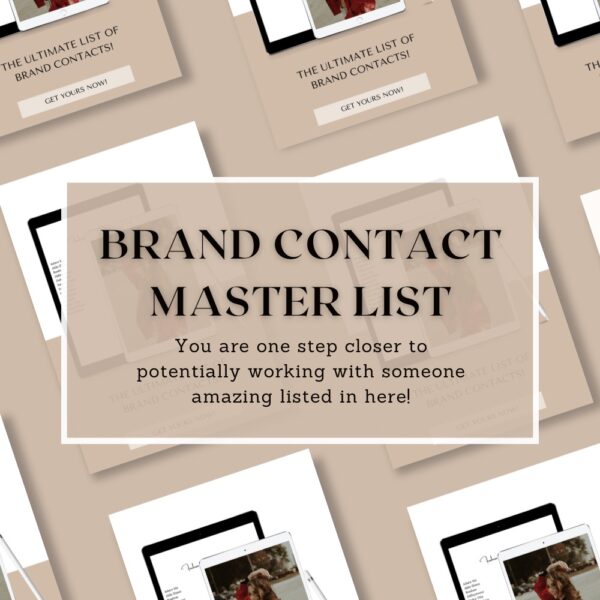 Brand Contact Master List