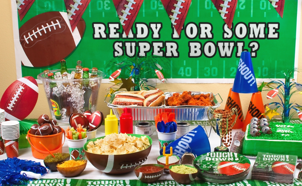 super bowl party games, ideas, printables