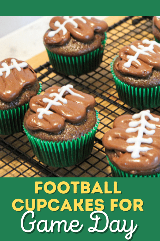 football cupcakes for game day