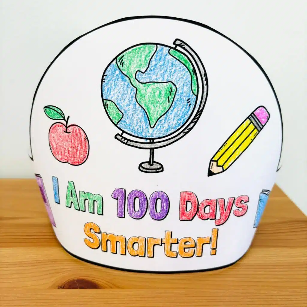 100 days of school crown printable