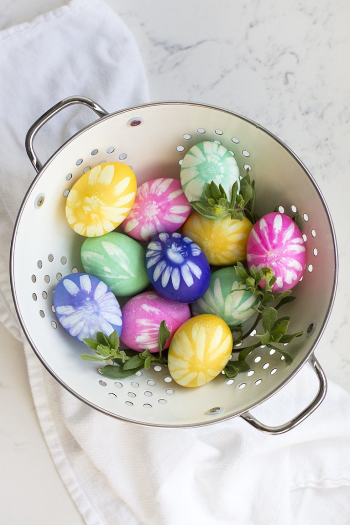 floral easter egg decorations natural and eco friendly made