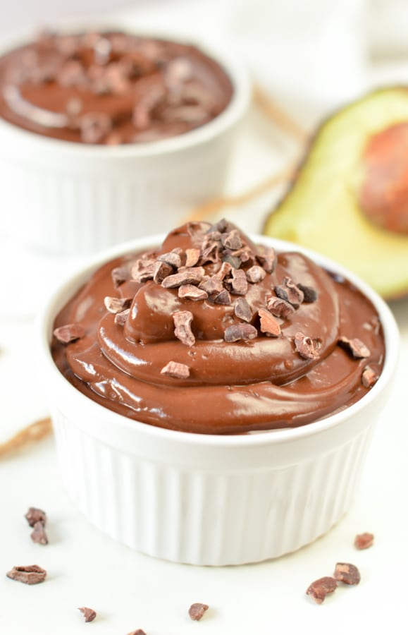 keto chocolate avocado pudding