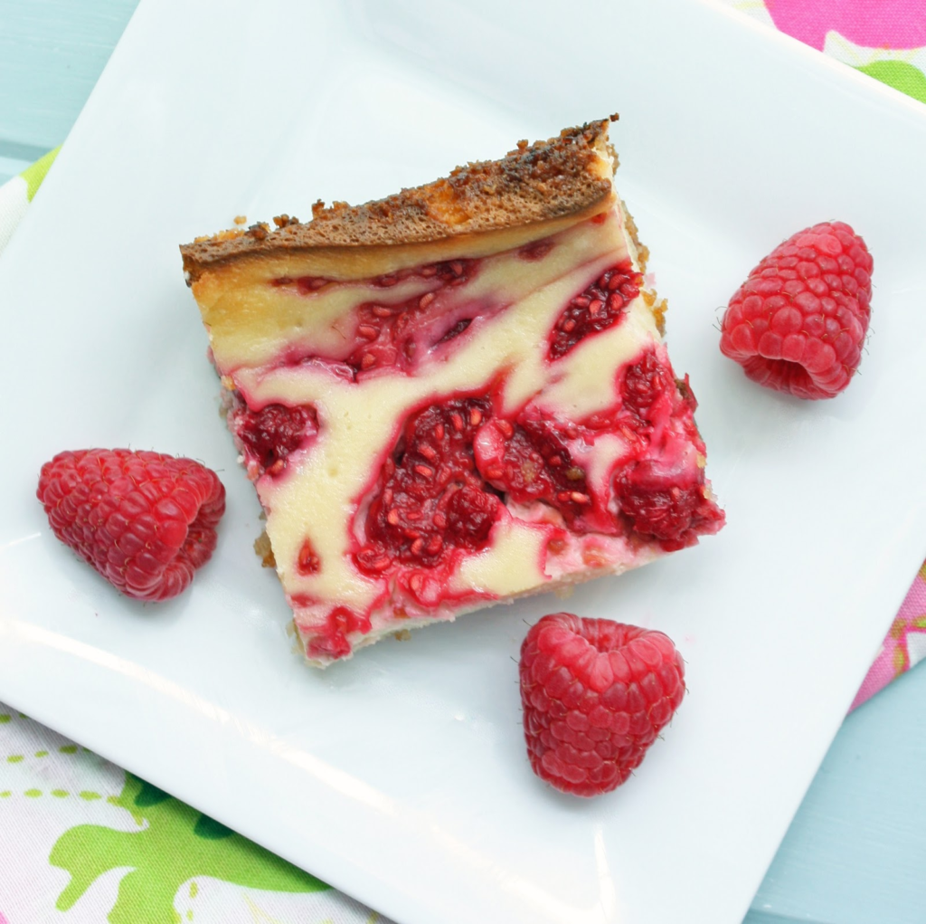 low carb raspberry cheesecake