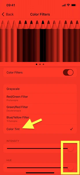 how to turn on red light on your iphone and ipad