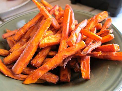 sweet potato fries are a great gluten free snack