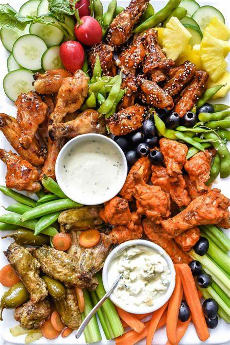 chicken wings with sides