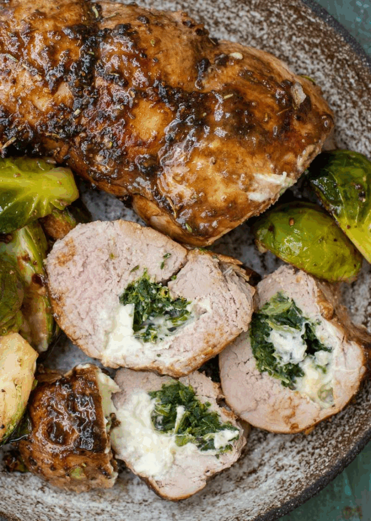 pork tenderloin with brussel sprouts