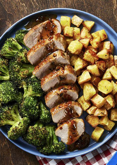 sides to have with pork tenderloin broccoli and potatoes